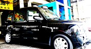 「パディントン」とコラボした“想い出タクシー”。