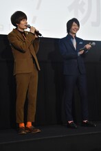 左から、桐嶋郁弥役の内山昂輝、七瀬遙役の島崎信長。