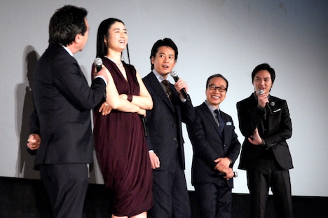 「杉原千畝 スギハラチウネ」初日舞台挨拶の様子。