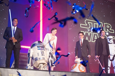「スター・ウォーズ／フォースの覚醒」ジャパンプレミアの様子。