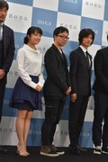 「君の名は。」製作発表記者会見の様子。