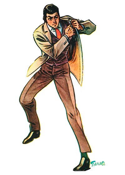 さいとう・たかをによるジェームズ・ボンドのイラスト。 (c)さいとう・たかを／小学館