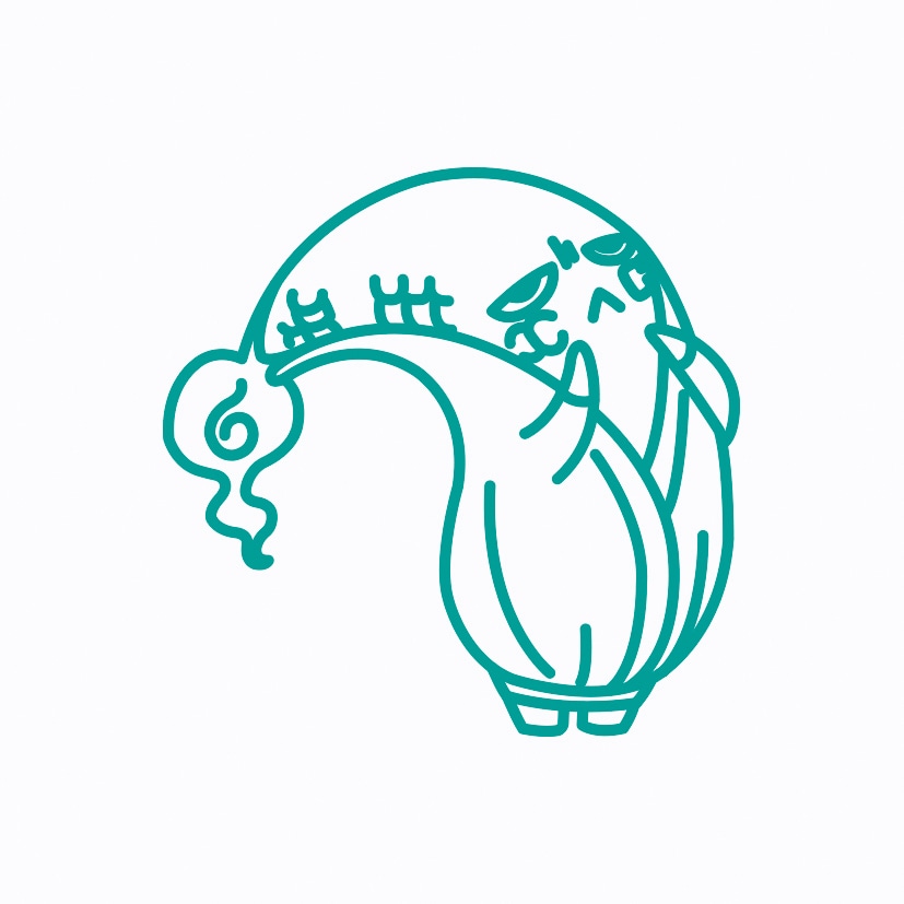 スタンプであらわる！USAピョン＆ピントコーンよりピントコーン。(c)LMYWP2015