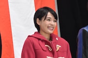 「仮面ライダーゴースト」月村アカリ役の大沢ひかる。