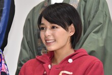 「仮面ライダーゴースト」月村アカリ役の大沢ひかる。