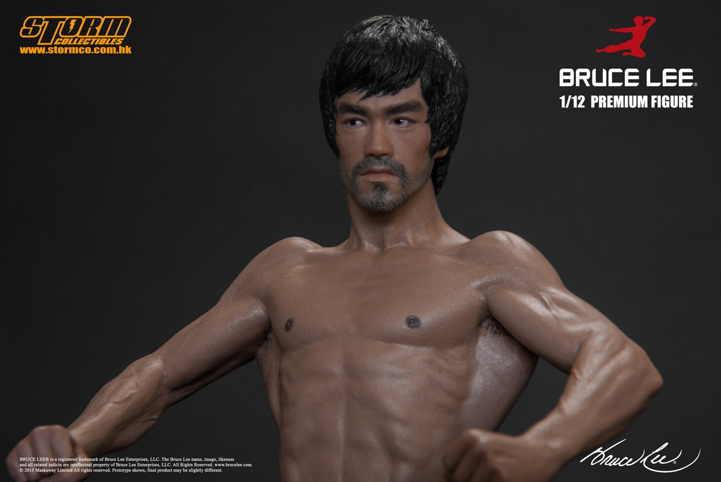 ブルース・リーの1/12スケールフィギュアが発売、ひげ面のヘッドも付属