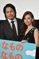 「の・ようなもの のようなもの」プレミア試写会にて、左から松山ケンイチ、北川景子。