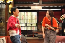 「さんまのまんま」左から明石家さんま、菅田将暉。