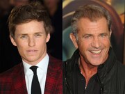 左からエディ・レッドメイン、メル・ギブソン。（写真提供：Keith Mayhew / Landmark Media. Landmark Media / Newscom / ゼータ イメージ、Byron Purvis / AdMedia / Newscom / ゼータ イメージ）