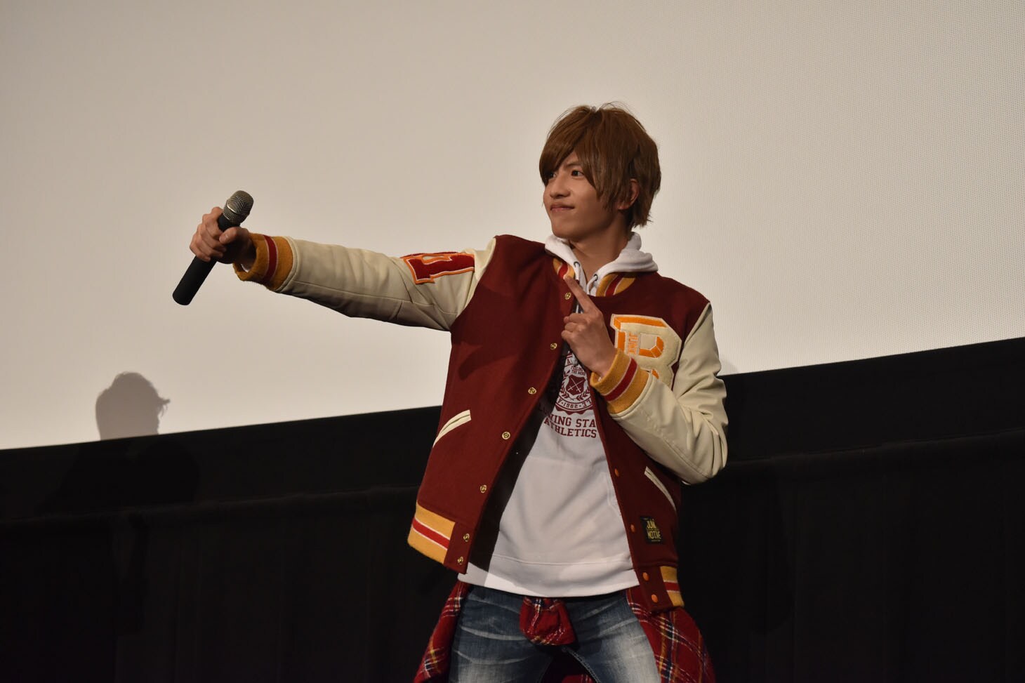 志尊淳。「トッキュウー1号ー！」のアナウンスの声は観客が担当
