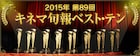 キネマ旬報ベスト・テン発表、「恋人たち」「マッドマックス」が1位に輝く