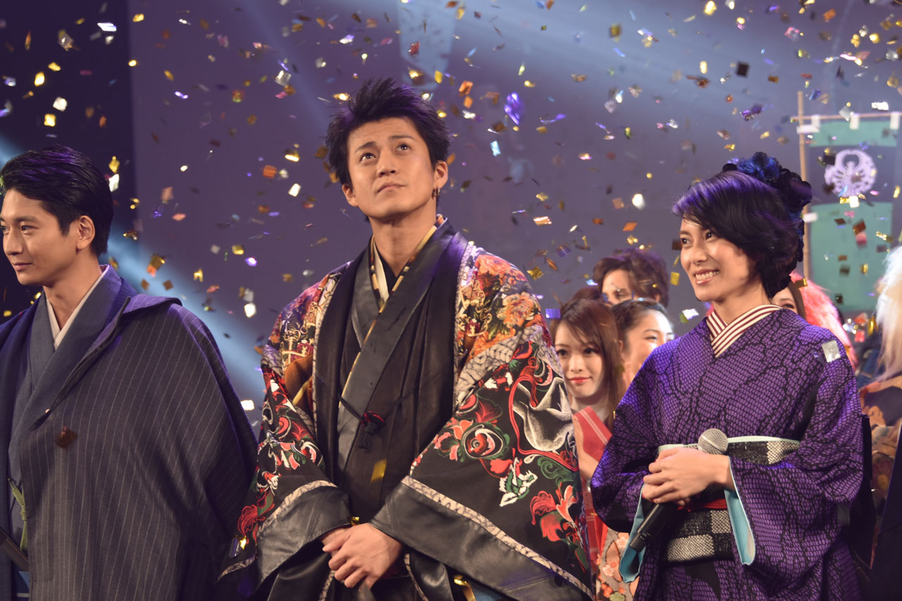 「信長協奏曲」完成披露試写会の様子。