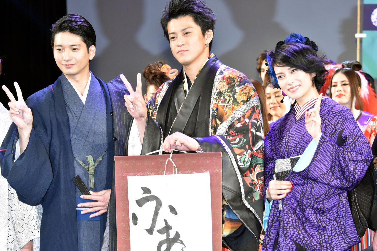 「信長協奏曲」完成披露試写会の様子。