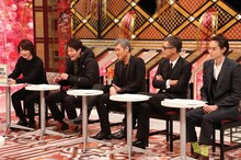 「SMAP×SMAP フィーリングデートSP 豪華俳優の本気プランで日本全国へ！」より。左から神木隆之介、佐藤隆太、吉川晃司、渡部篤郎、菅田将暉。(c)フジテレビ