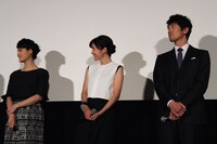 「残穢【ざんえ】ー住んではいけない部屋ー」完成披露試写会の様子。