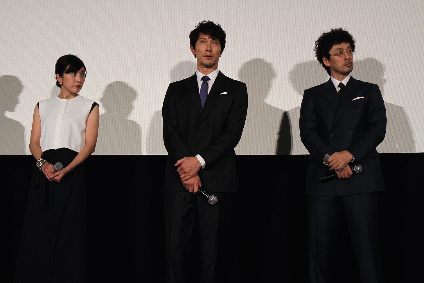 「残穢【ざんえ】ー住んではいけない部屋ー」完成披露試写会の様子。