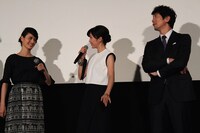 「残穢【ざんえ】ー住んではいけない部屋ー」完成披露試写会の様子。