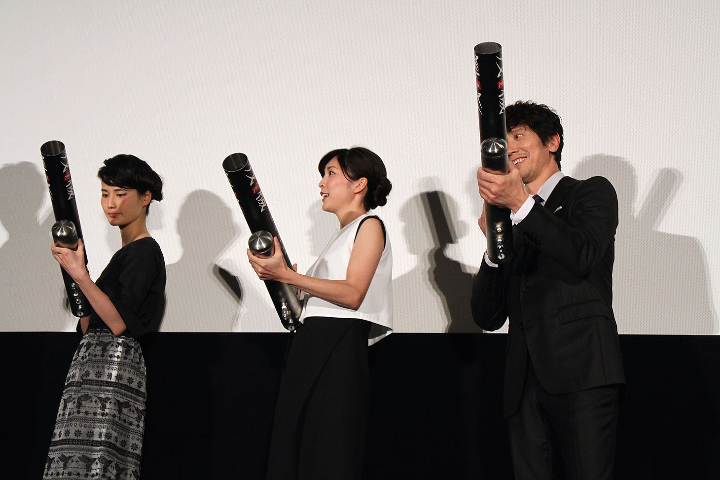 「残穢【ざんえ】ー住んではいけない部屋ー」完成披露試写会の様子。