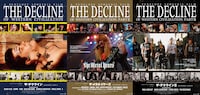 左から「ザ・デクライン」「ザ・メタルイヤーズ」「ザ・デクラインIII」のキービジュアル。