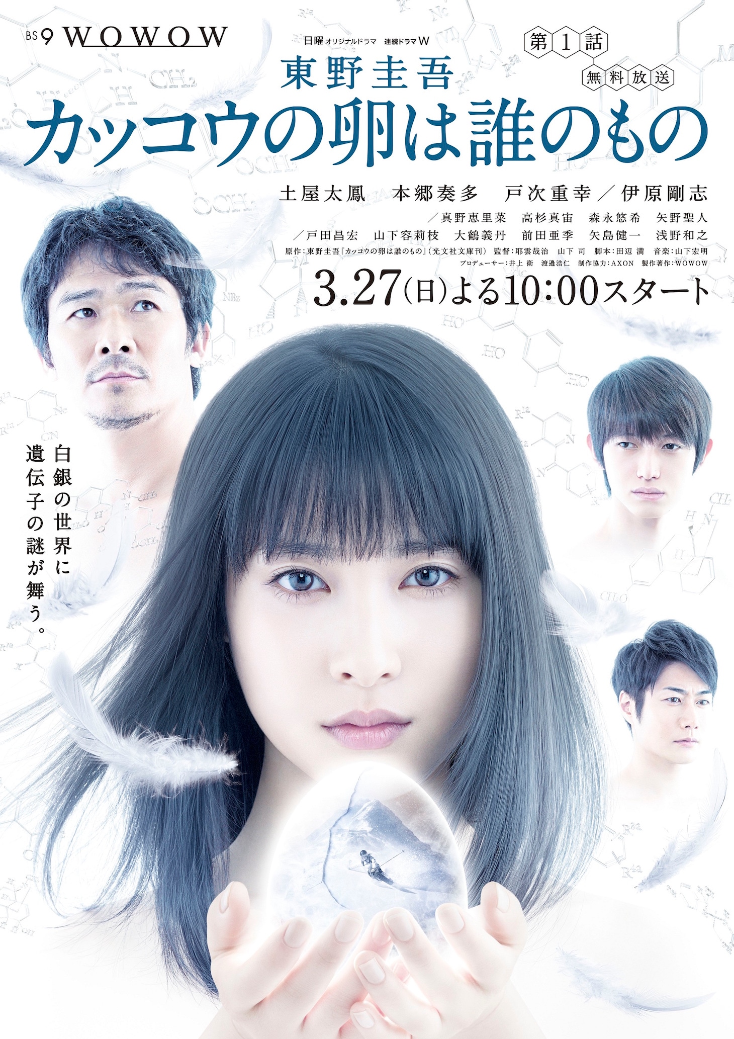 連続ドラマW「東野圭吾 カッコウの卵は誰のもの」ポスタービジュアル