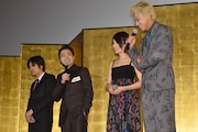 「信長協奏曲」初日舞台挨拶の様子。