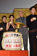 「信長協奏曲」初日舞台挨拶の様子。