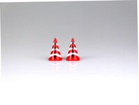 「1/24 あぶない刑事 No.34 さらば あぶない刑事 F31 レパード」に付属するミニチュア三角コーン。