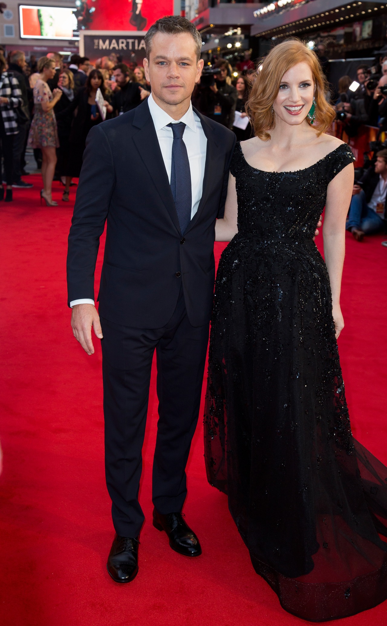 左からマット・デイモン、ジェシカ・チャステイン。