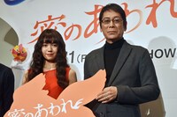 「蜜のあわれ」舞台挨拶の様子。