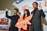 「蜜のあわれ」舞台挨拶の様子。