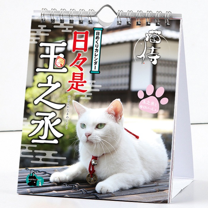 「猫侍 コレクターズセット」日めくりカレンダーの表紙。