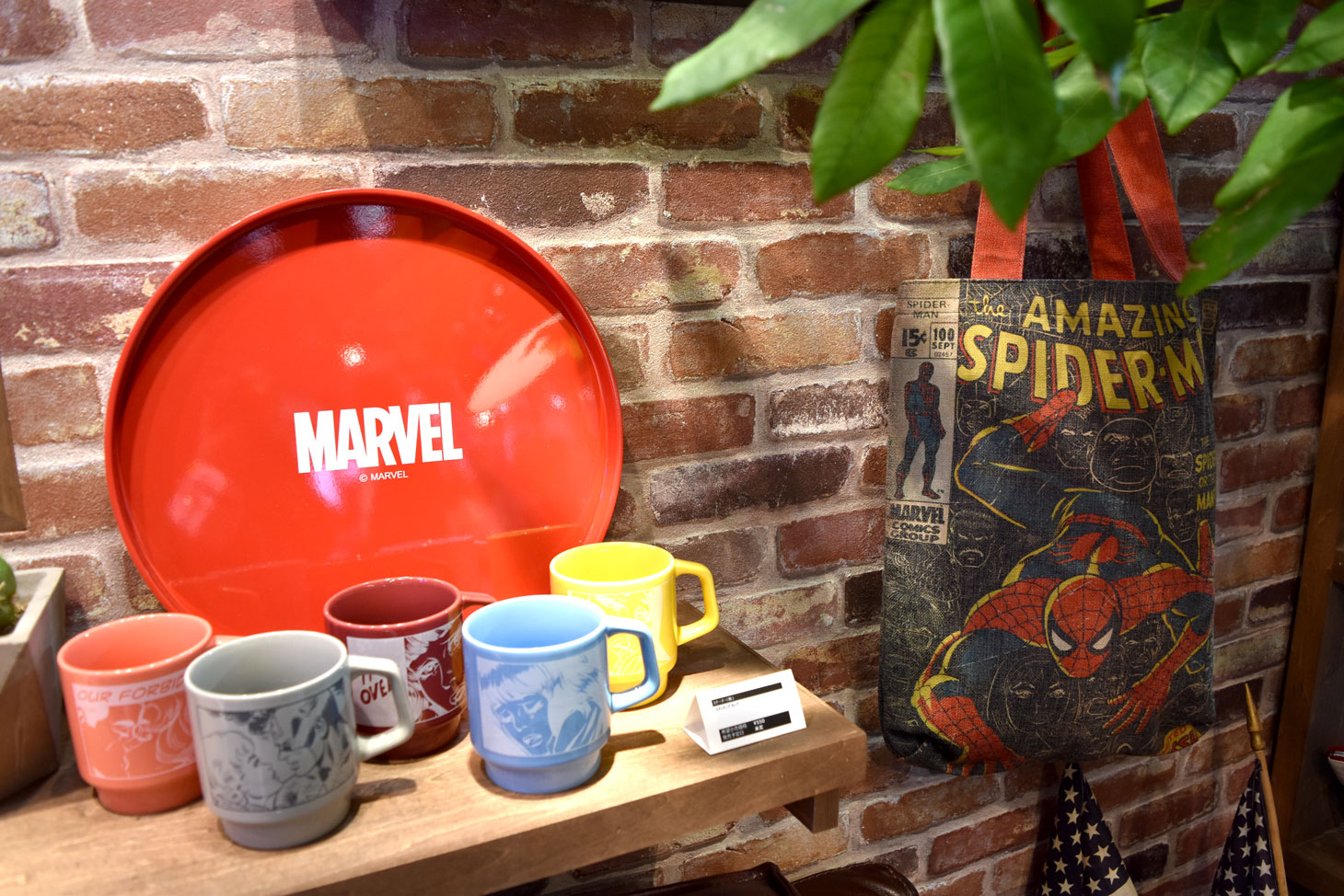 「マーベル」ブースの一部。