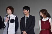 「薄桜鬼 SSL ～sweet school life～ THE MOVIE」初日舞台挨拶の様子。