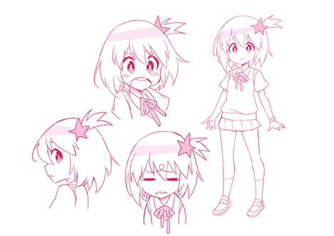 ルル子のキャラクターデザイン。