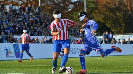 「盲目のストライカー 世界へ ～ブラインドサッカー日本代表 闘いの軌跡～」 (c)日本ブラインドサッカー協会