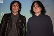 2月11日に行われたトークショーに登壇した行定勲(左)と岩井俊二(右)。