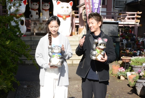 「世界から猫が消えたなら」ヒット祈願イベントの様子。