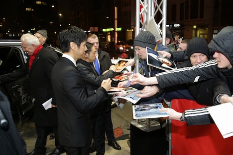 第66回ベルリン国際映画祭より、レッドカーペットでの様子。