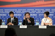 第66回ベルリン国際映画祭より、記者会見の様子。