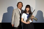 「セーラー服と機関銃 -卒業-」凱旋舞台挨拶の様子。