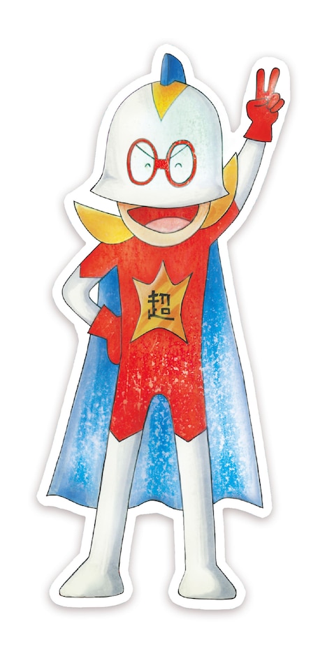 「バクマン。」豪華版Blu-ray / DVD特典の「超ヒーロー伝説バックマン」ステッカー。