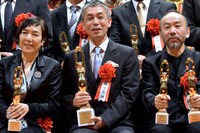 左から桃井かおり、橋口亮輔、塚本晋也。