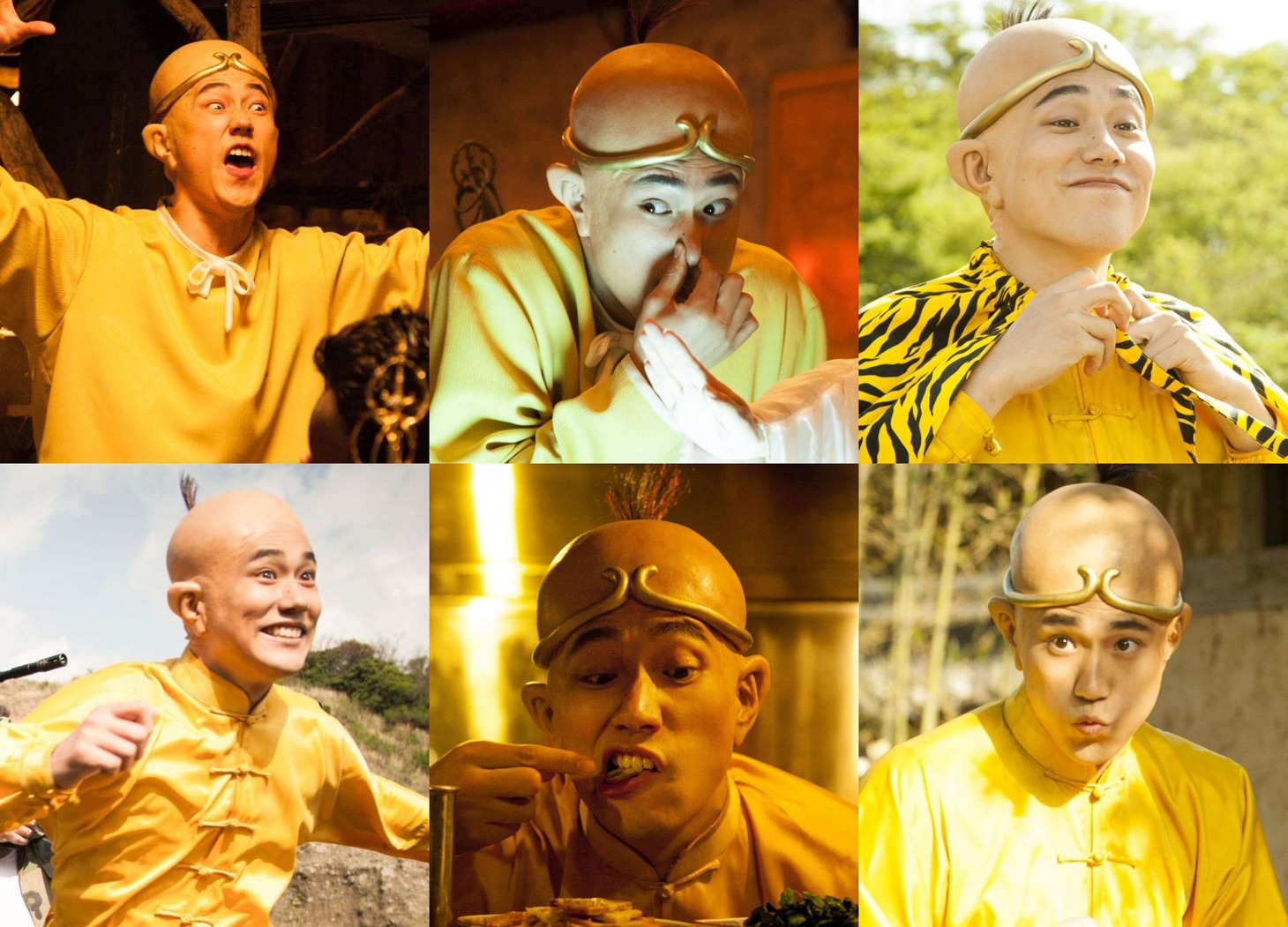 「珍遊記」より、松山ケンイチ演じる山田太郎を捉えた場面写真6種。