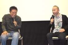 「野火」トークイベントの様子。左から想田和弘、塚本晋也。