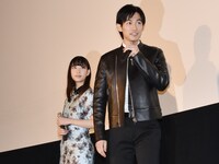 「NINJA THE MONSTER」舞台挨拶の様子。