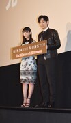 「NINJA THE MONSTER」舞台挨拶の様子。