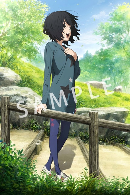 アニメイト購入特典の「台紙付き 描き下ろしイラスト A4ポートレート」。