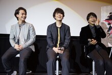 左から池田純矢、間宮祥太朗、古屋兎丸。