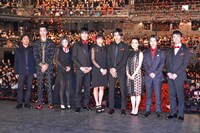 「ちはやふる -上の句-」完成披露舞台挨拶の様子。