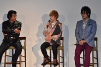 「仮面ライダー45周年記念 仮面ライダー バトライド・ウォー 創生 プレミアム発表会」の様子。